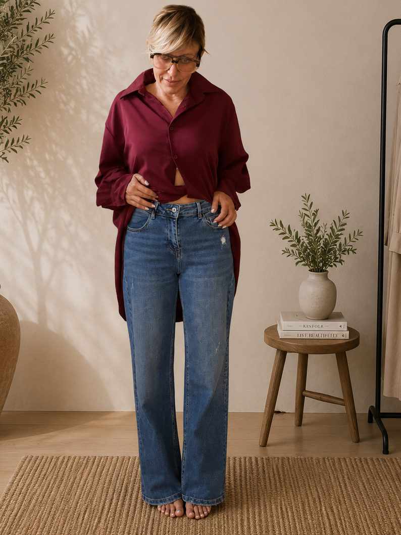 Jeans dritto over