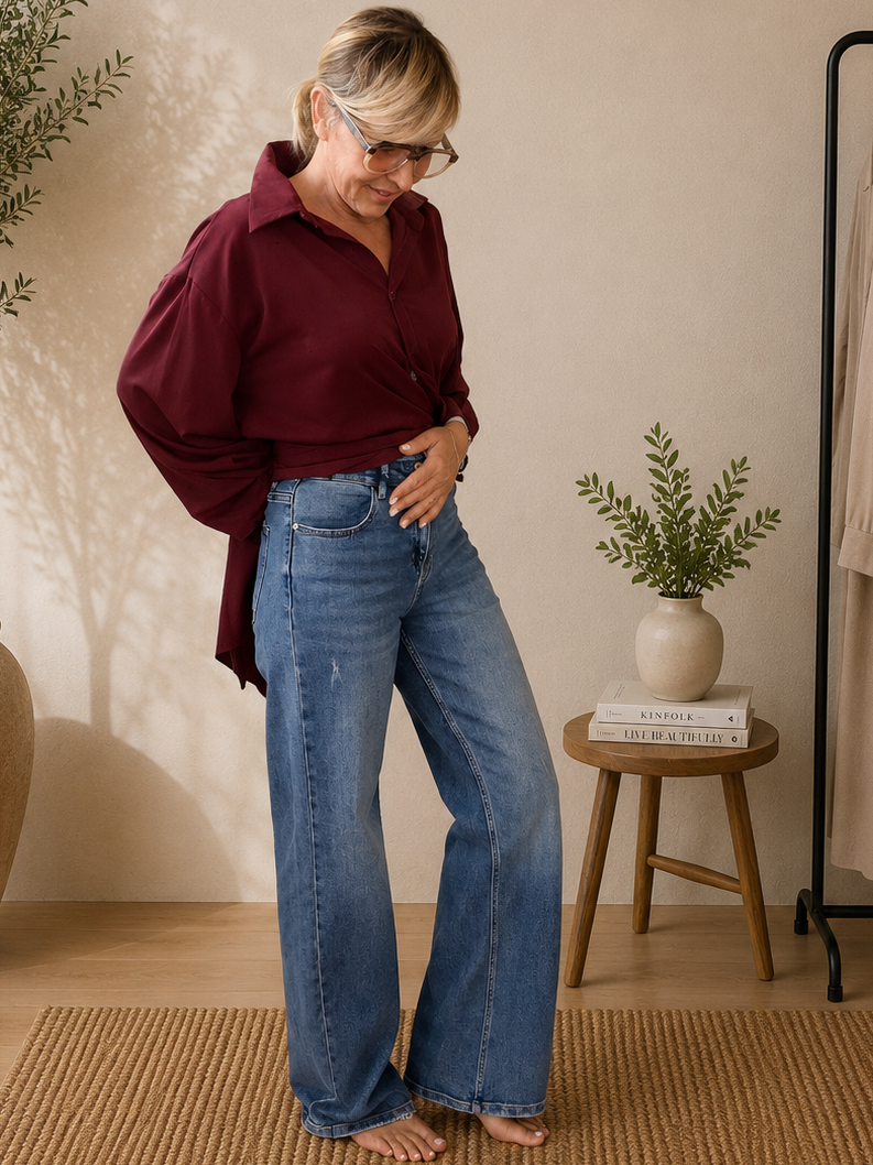 Jeans dritto over