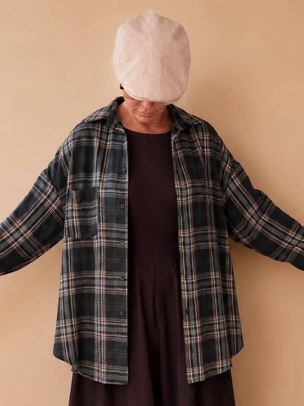 Camicia a Quadri Over