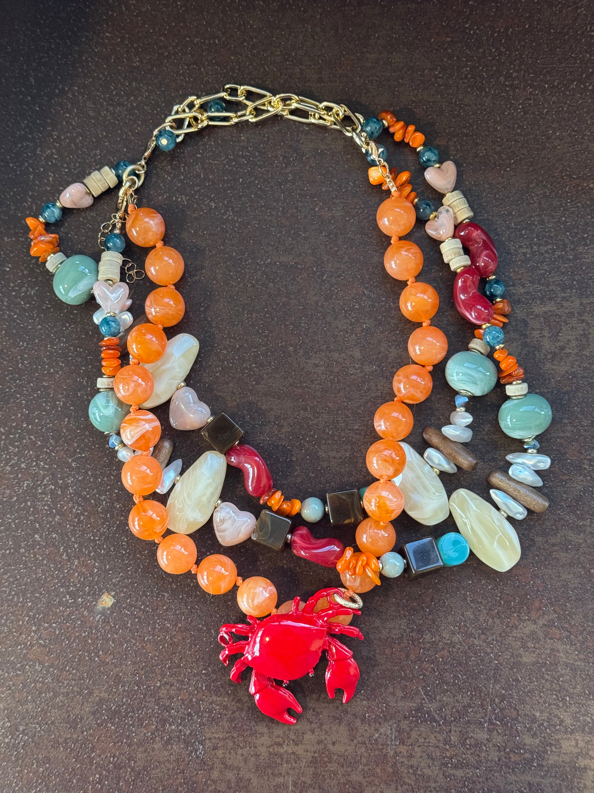 Collane Fashion Pop Multicolor con Maxi Ciondoli