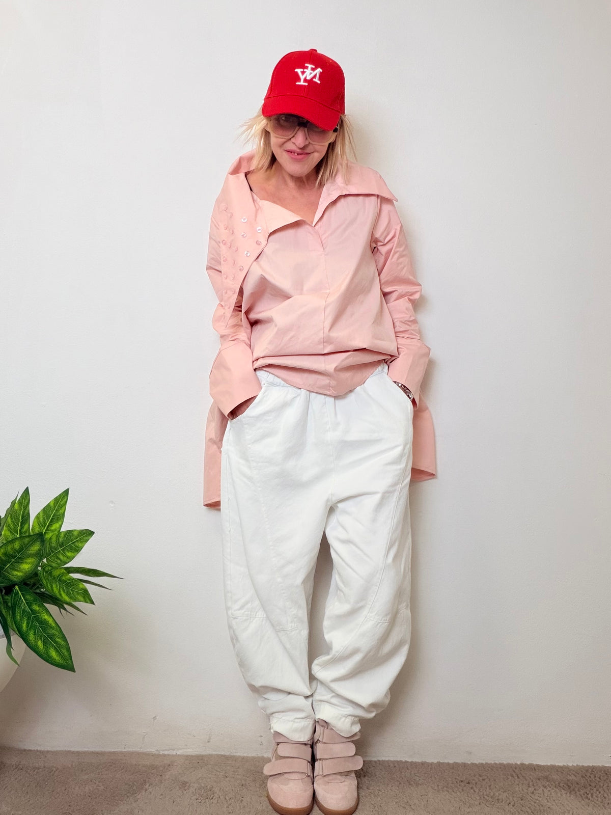 PANTALONE JEANS SBIANCATO