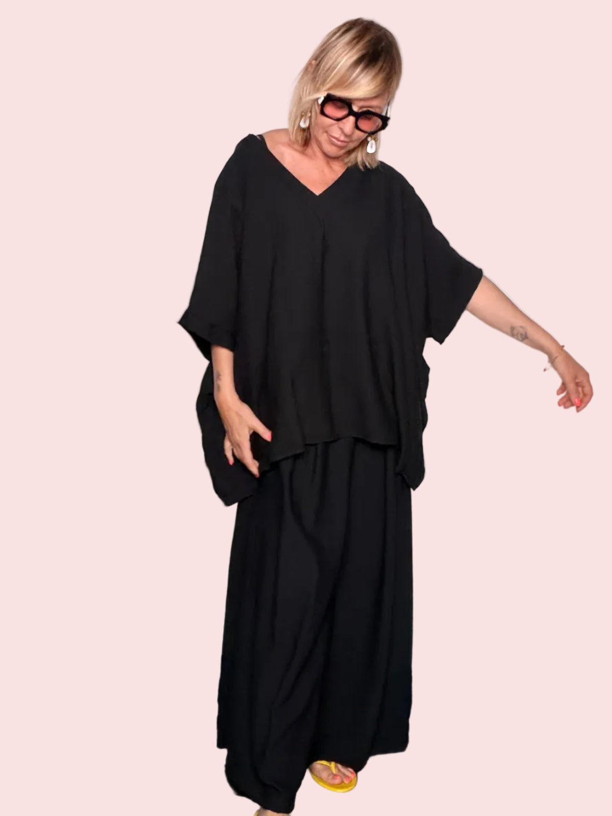 Coordinato Kaftan e Pantalone Palazzo
