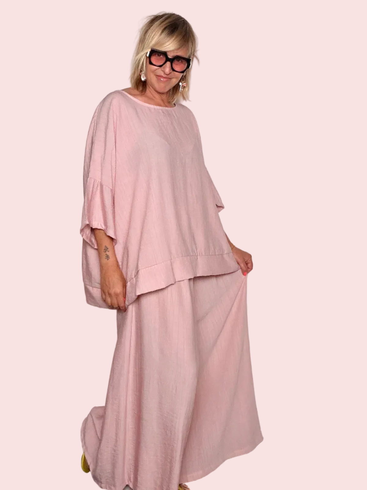 Coordinato Top + Pantalone Palazzo