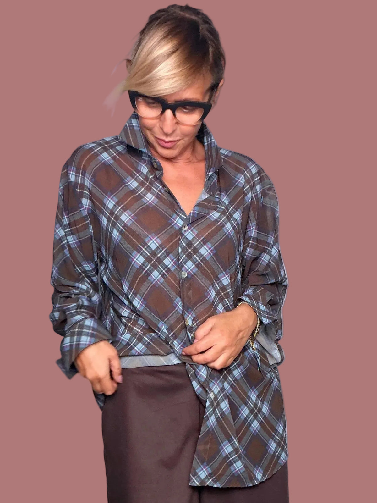 Camicia Donna Fantasia Scozzese Susy Star