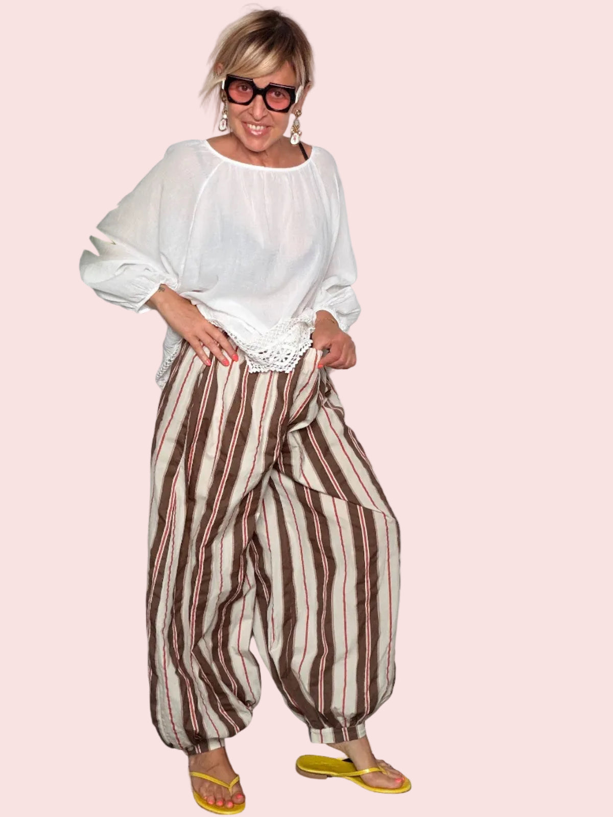Pantalone Harem Righe