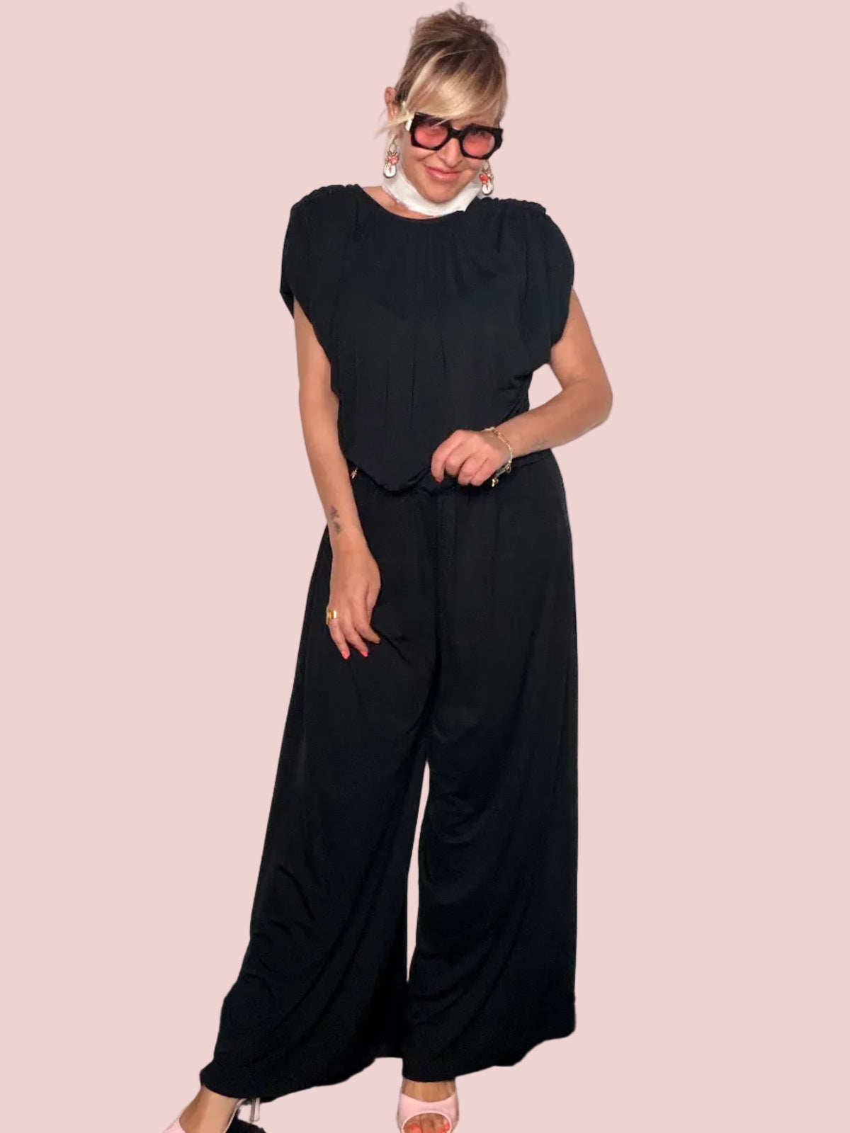 Pantalone Palazzo Jersey