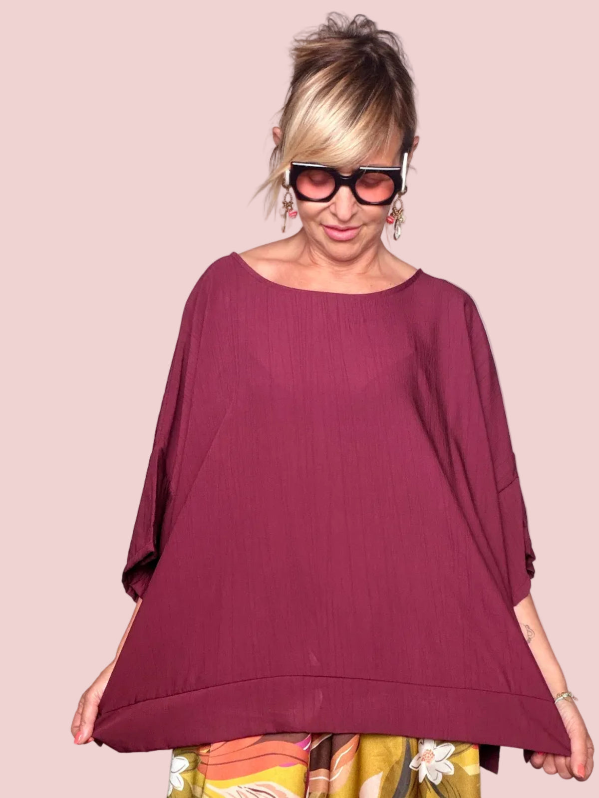 Blusa Oversize Pipistrello