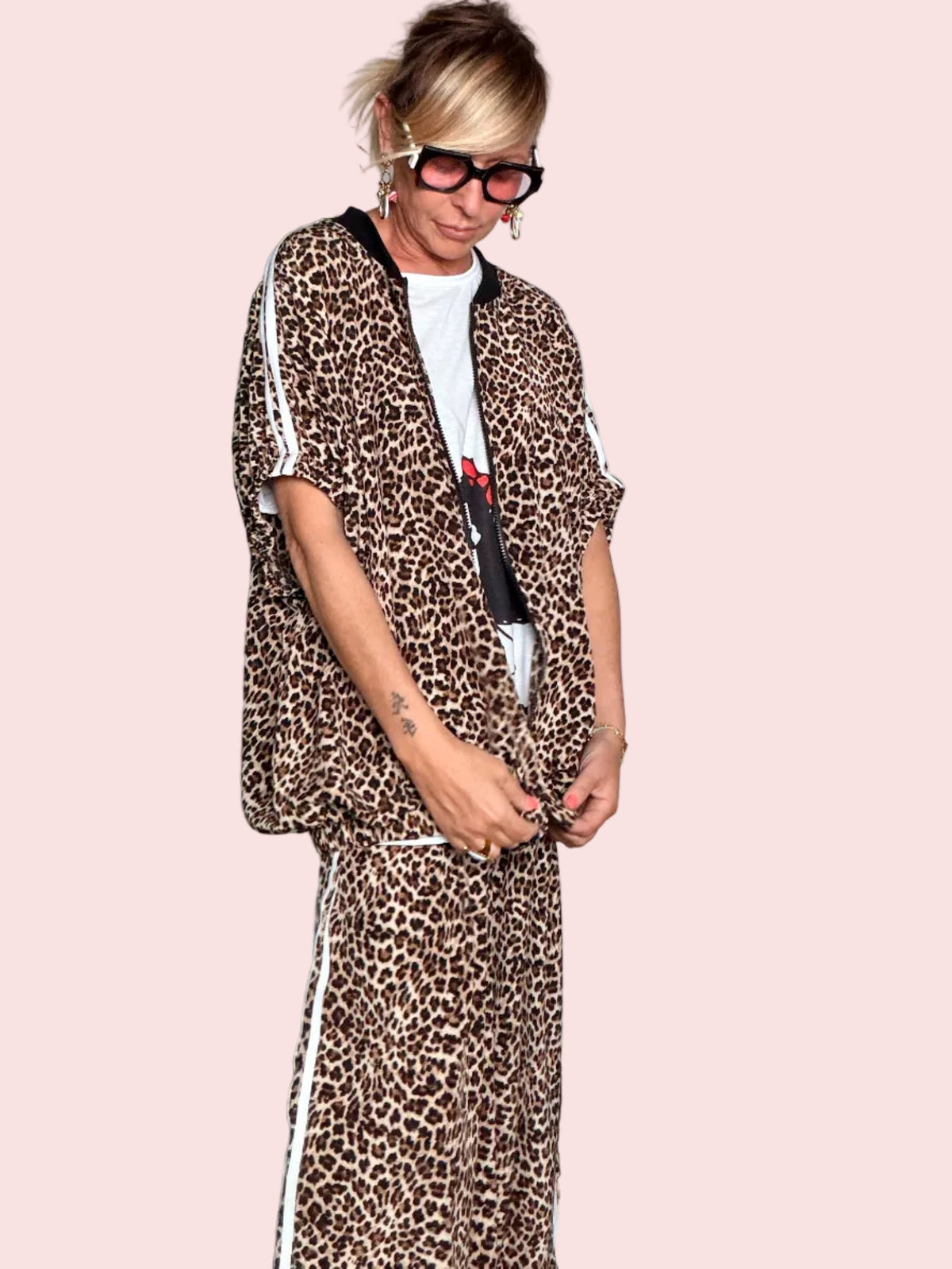 Completo Leopardato Viscosa — Giacca e Pantalone PREORDINE