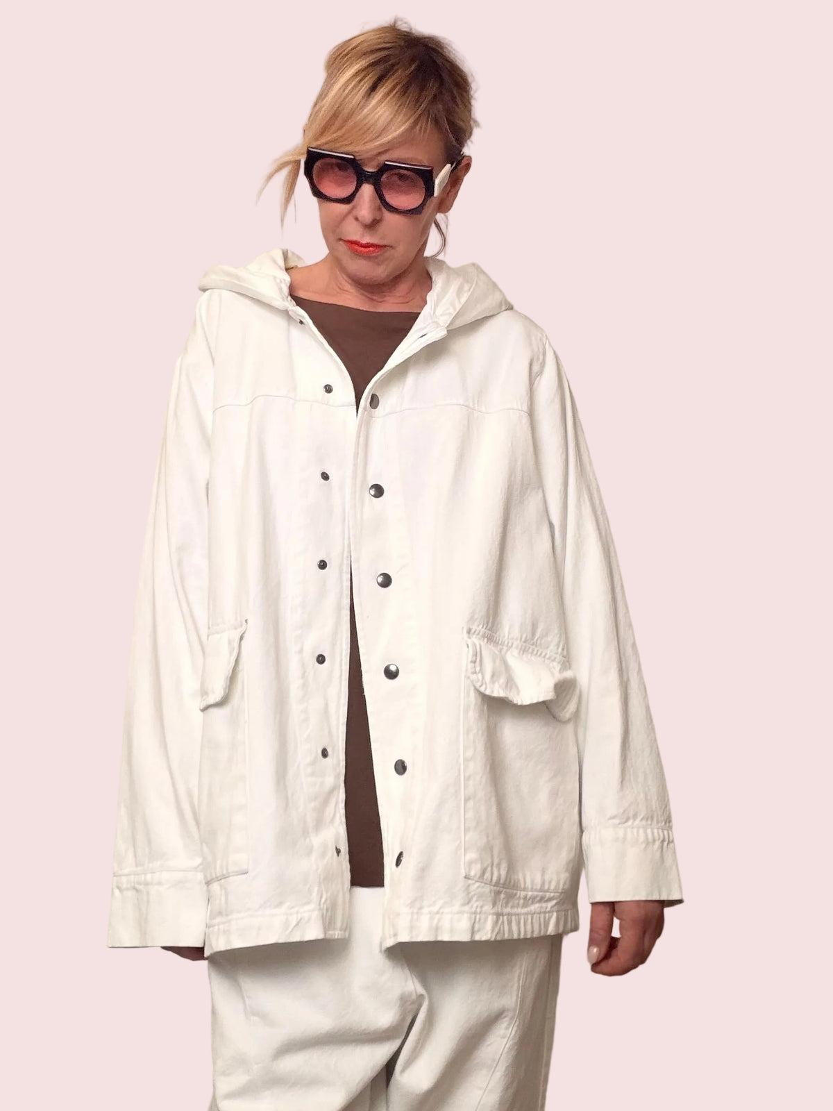 GIUBBOTTO JEANS CAPPUCCIO