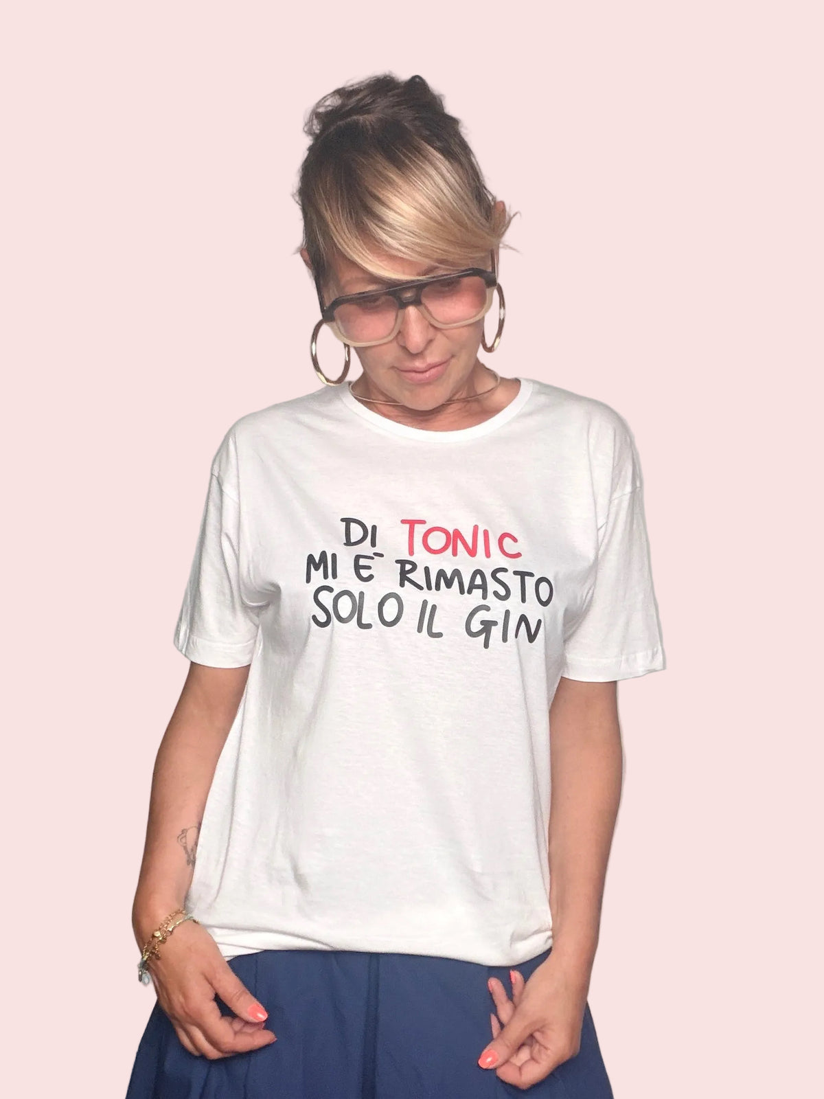 T-Shirt "Solo il Gin mi è Rimasto di Tonic" — Bianca Humor
