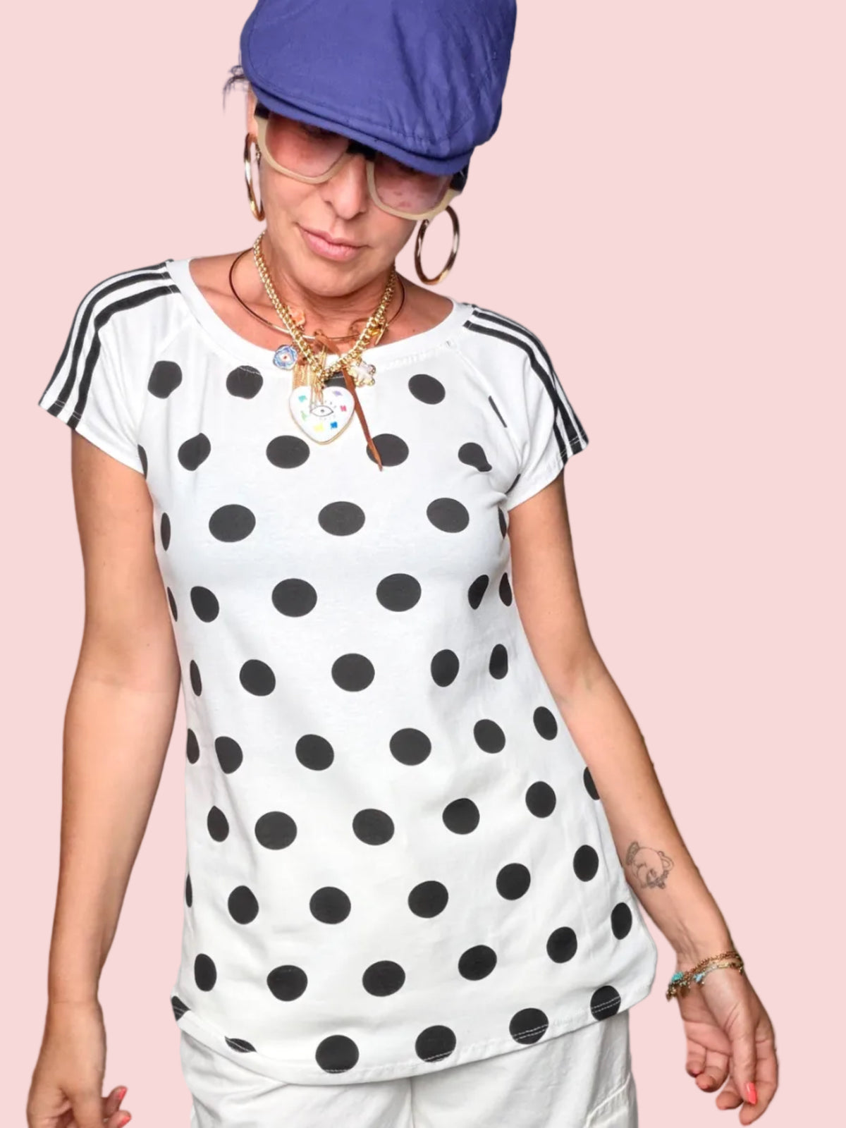 T-shirt a Pois Maxi — Bande Sportive