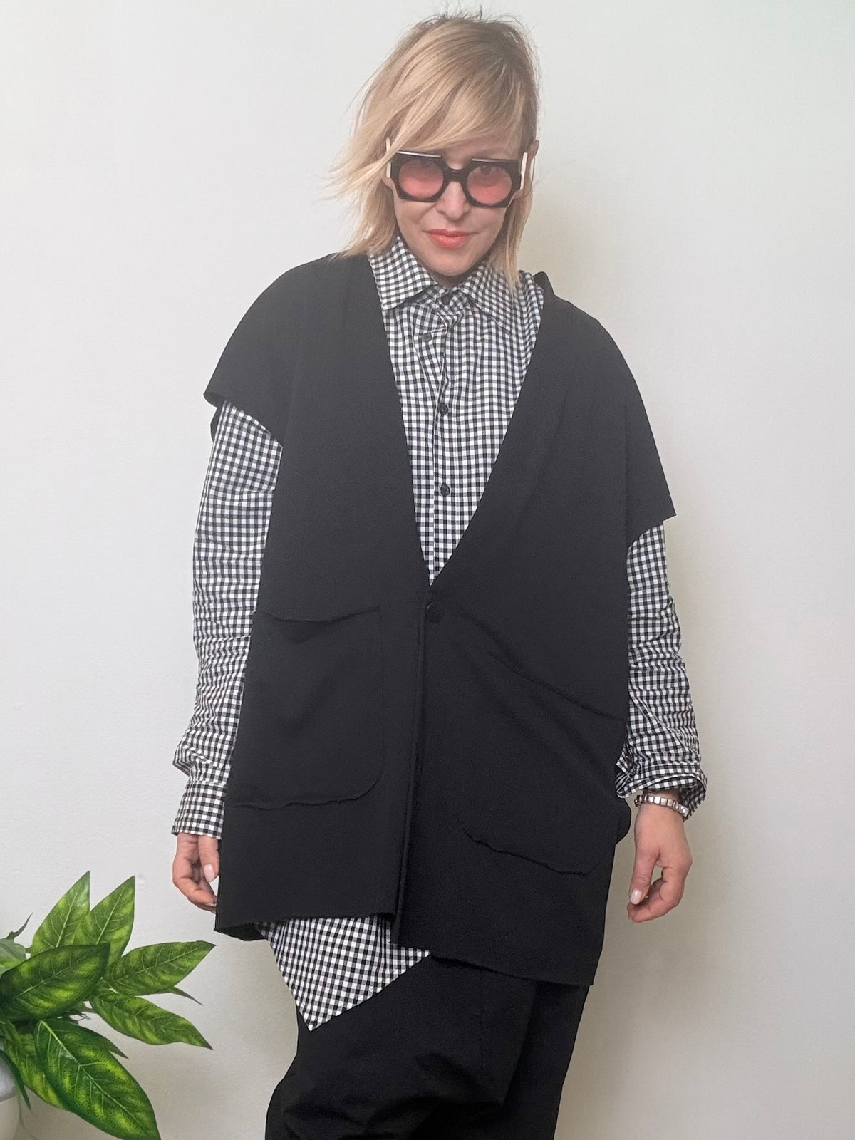 Gilet asimmetrico
