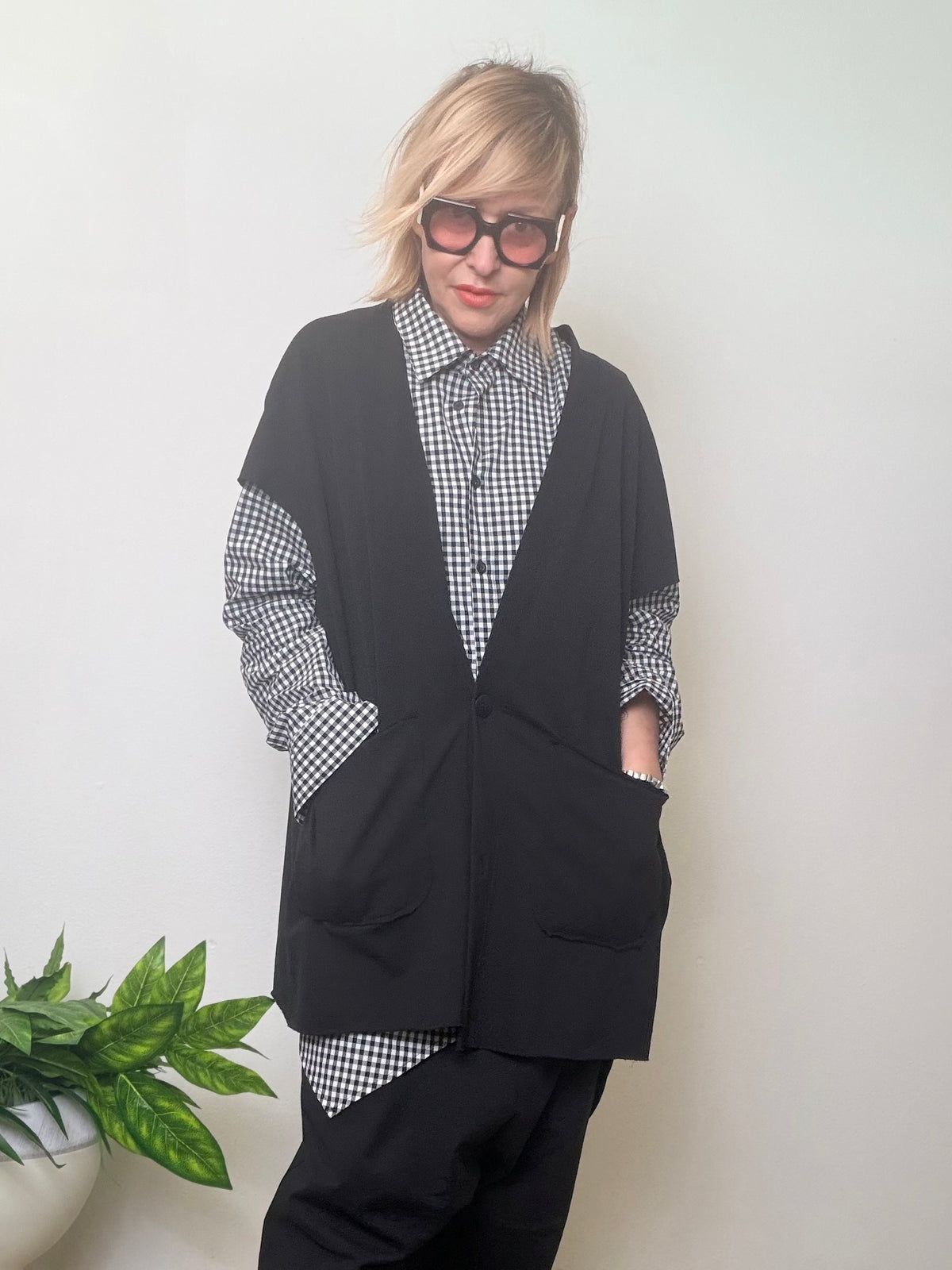 Gilet asimmetrico