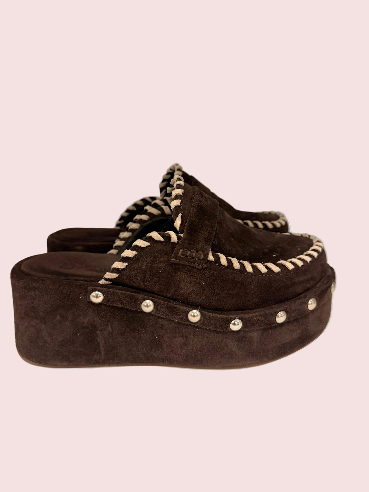 Sabot Platform con Borchie e Intreccio