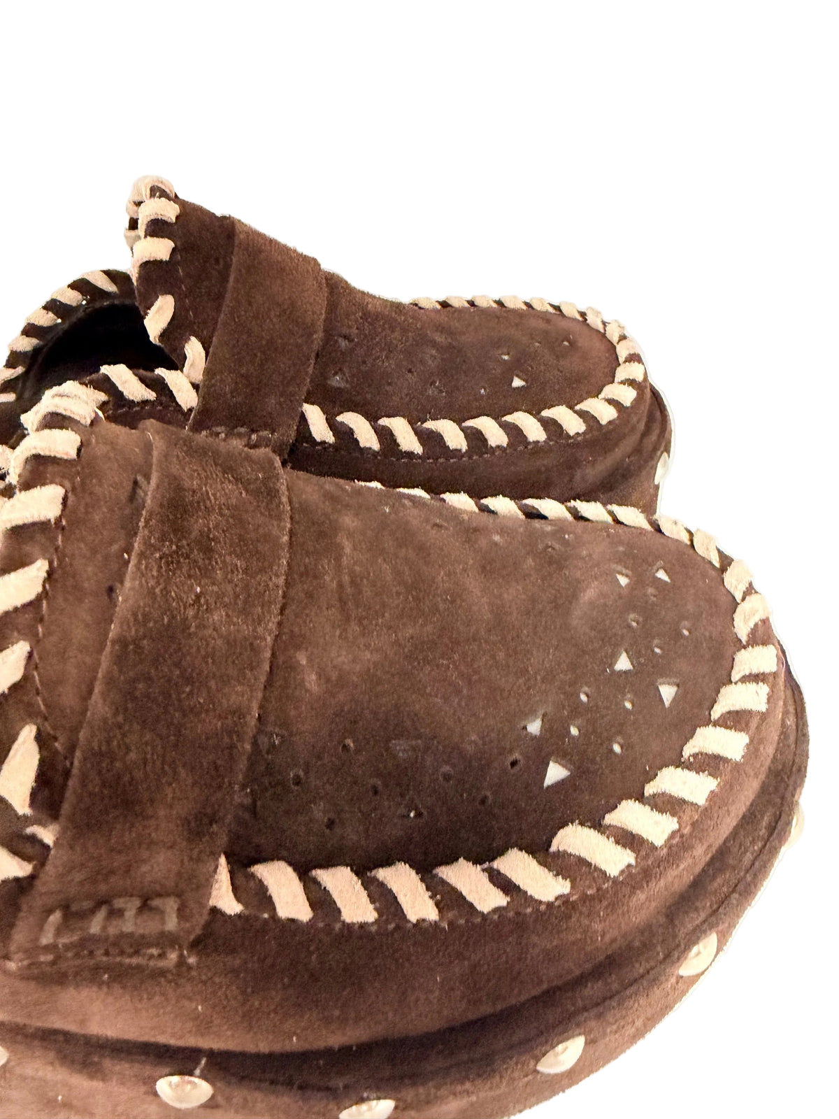 Sabot Platform con Borchie e Intreccio