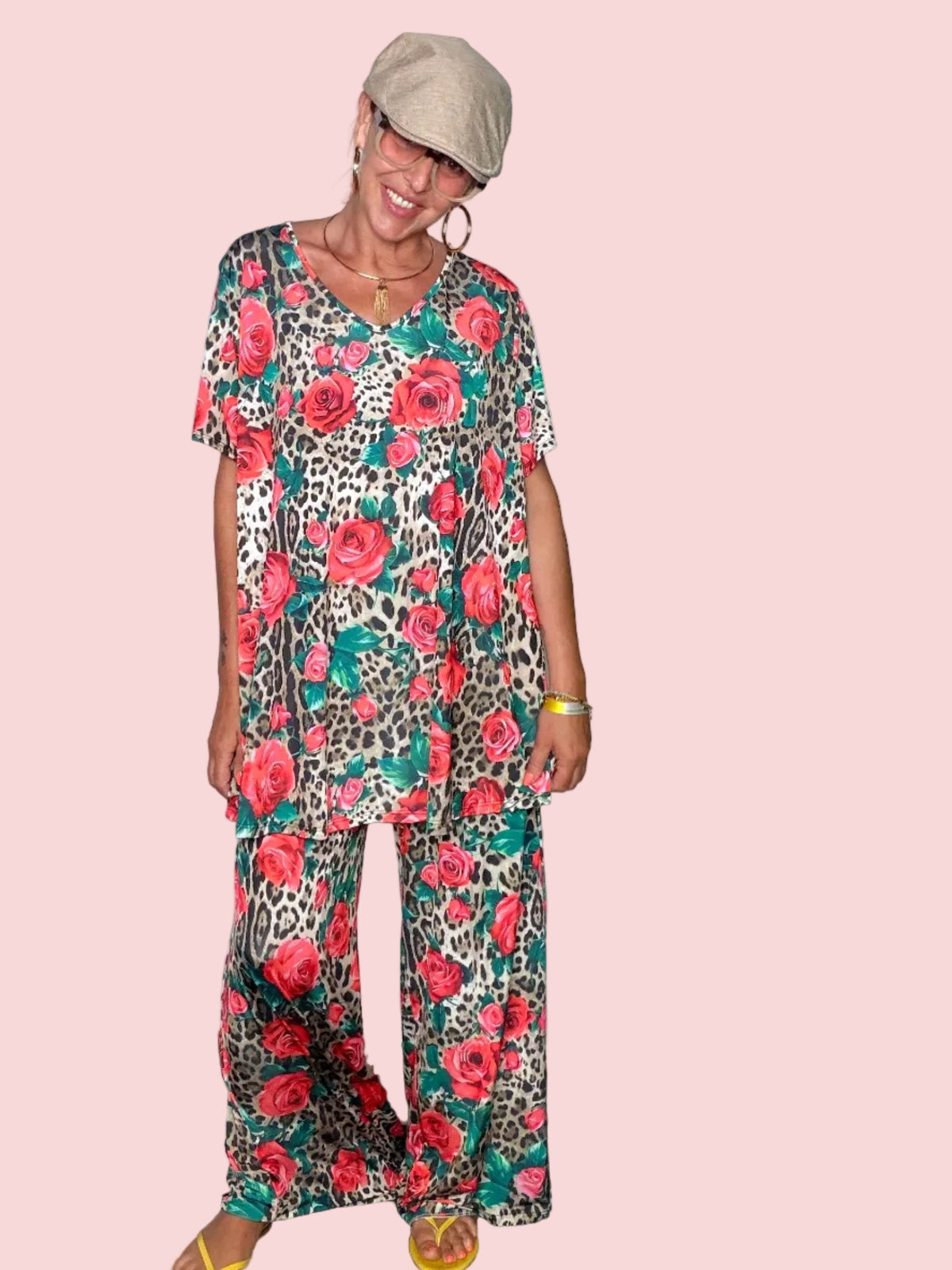 Completo Animalier Rose Oversize