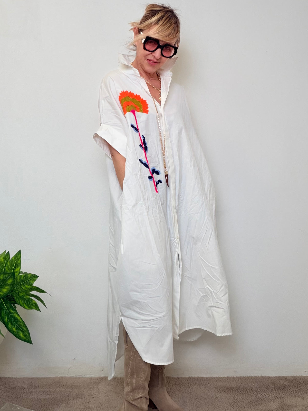 Abito Chemisier Oversize Soleil Amour