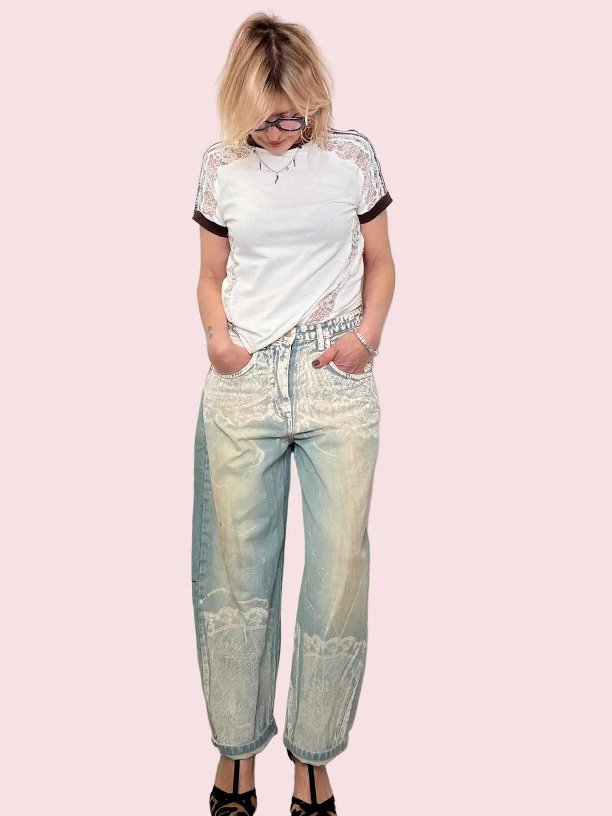 Jeans Effetto Pittura Artistico - Denim Art