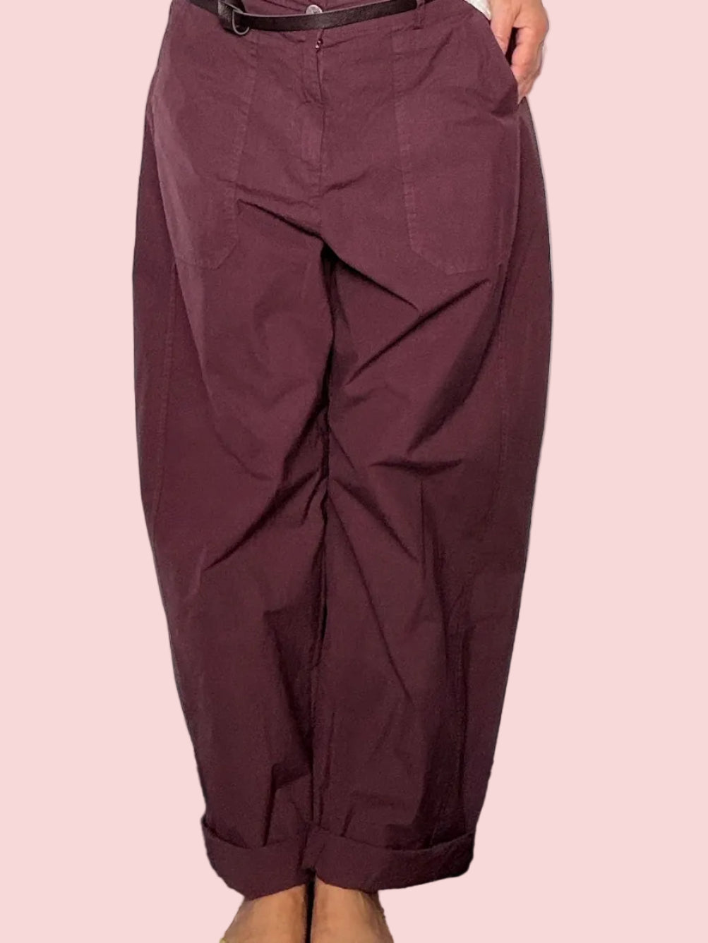Pantalone Paracadute Balloon — Vita Alta con Pinces