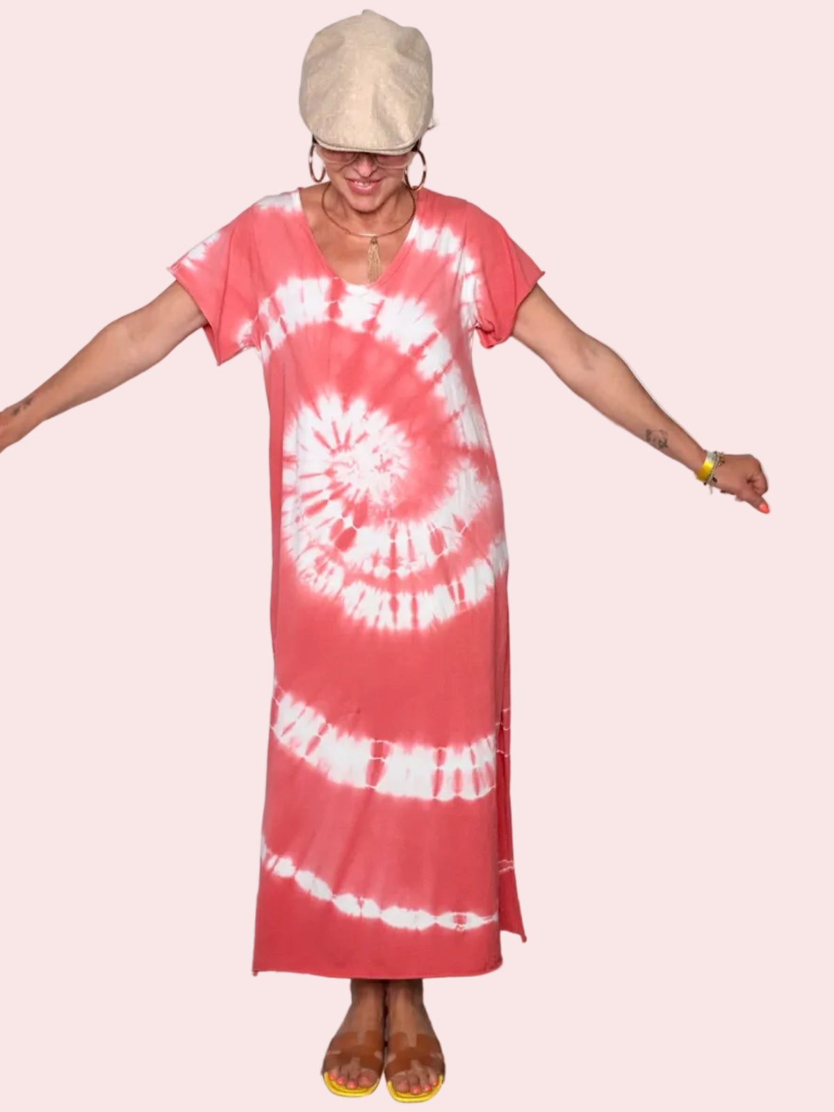 Abito Maxi Tie-Dye Spirale