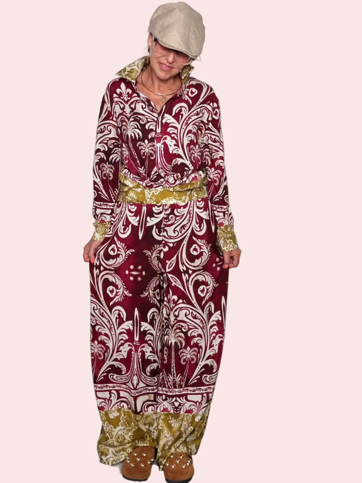 Pantalone Palazzo Stampa Baroque — Susy Star