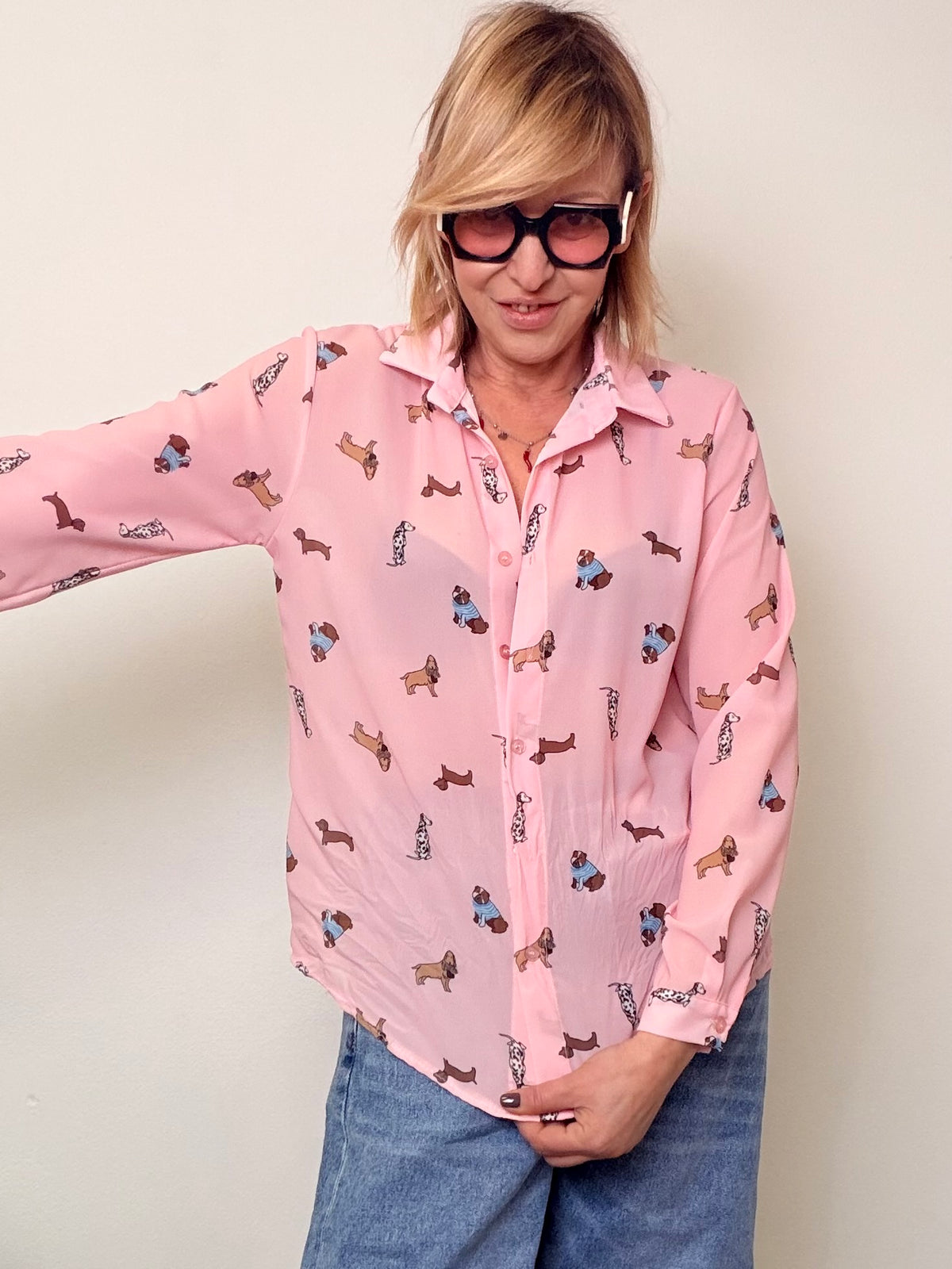 Camicia con Stampa Cagnolini