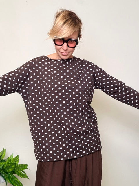 Maglia Oversize a Pois