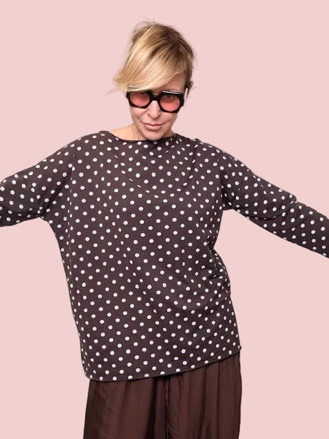 Maglia Oversize a Pois