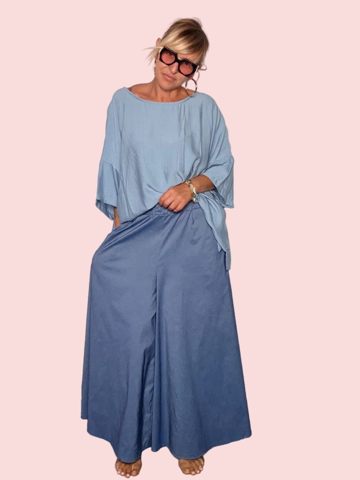 Pantagonna Oversize con Drappeggio
