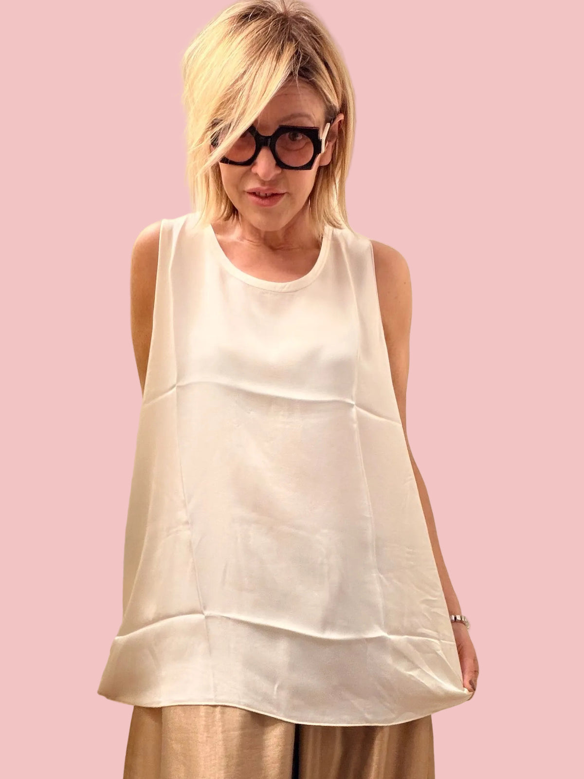 Top Smanicato Doppio Strato