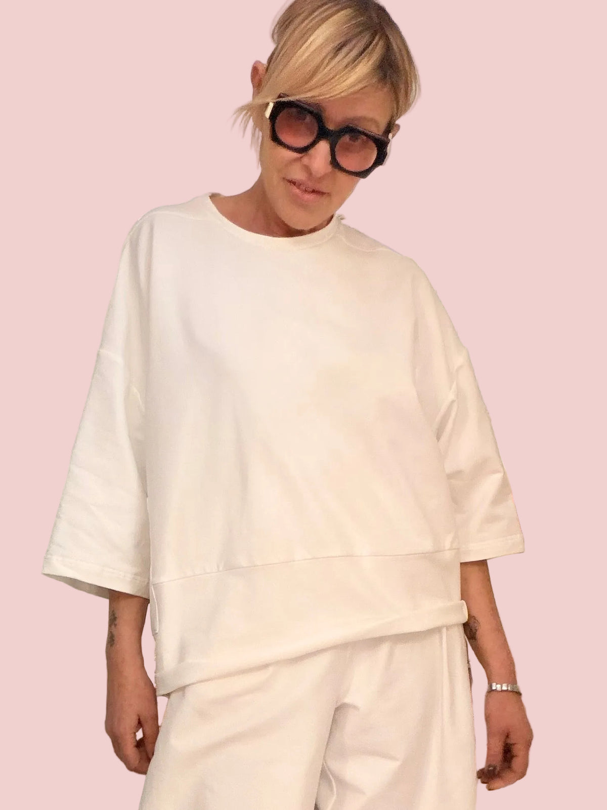 Felpa Oversize Doppio Strato