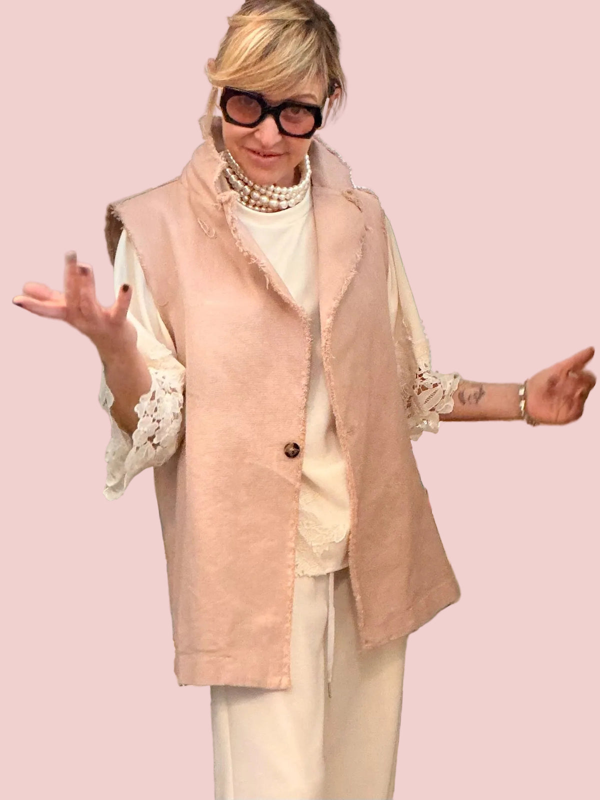 Gilet Sweet Cherry Rosa