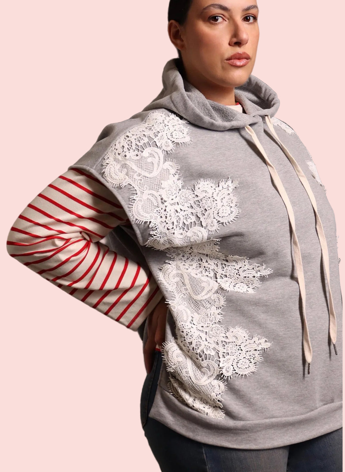 Gilet Lace Hoodie