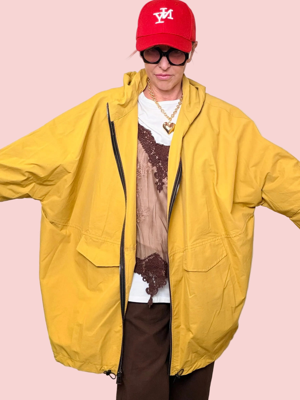 Trench Oversize con Cappuccio "Impossible"