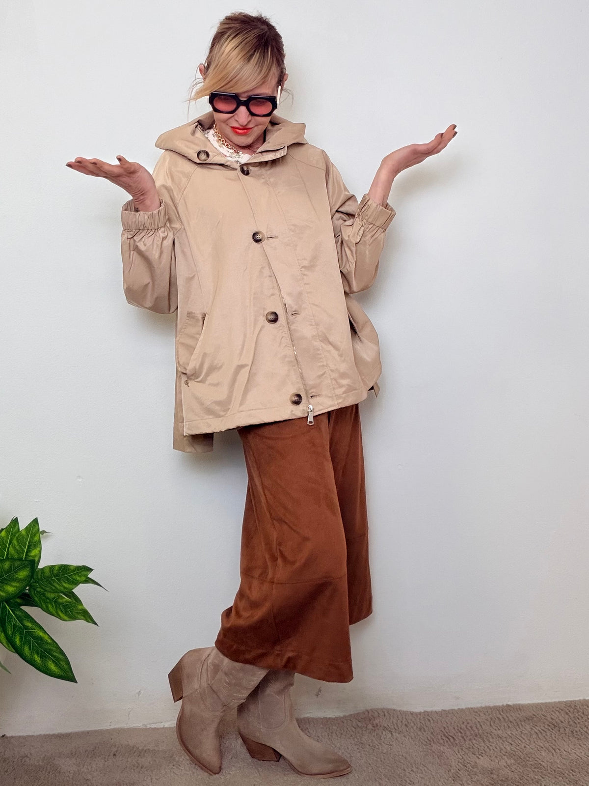 Giacca Impermeabile con Cappuccio