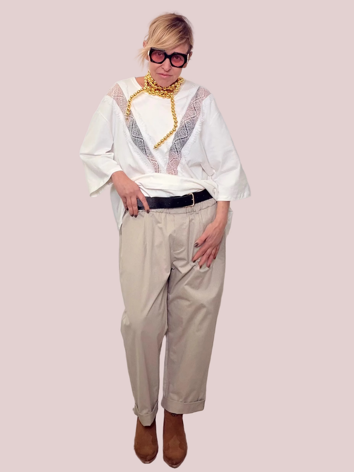 Pantalone con cintura