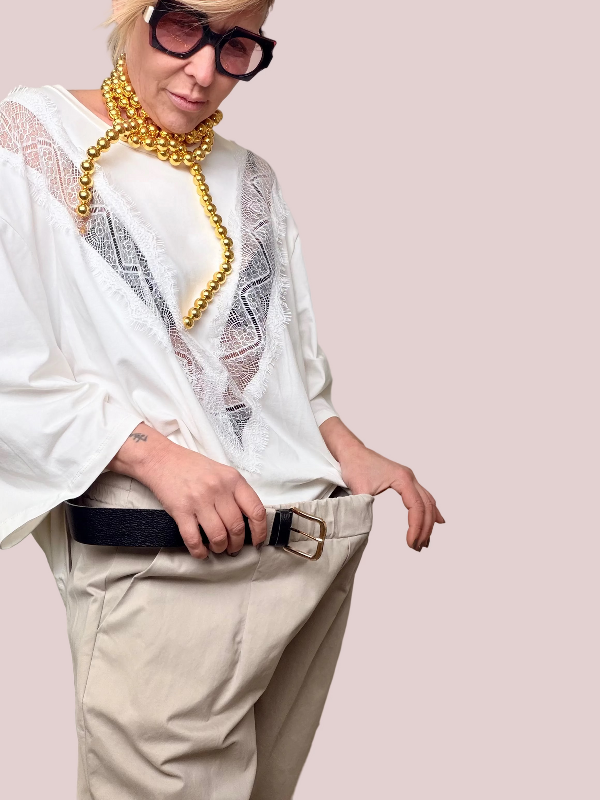 Pantalone con cintura