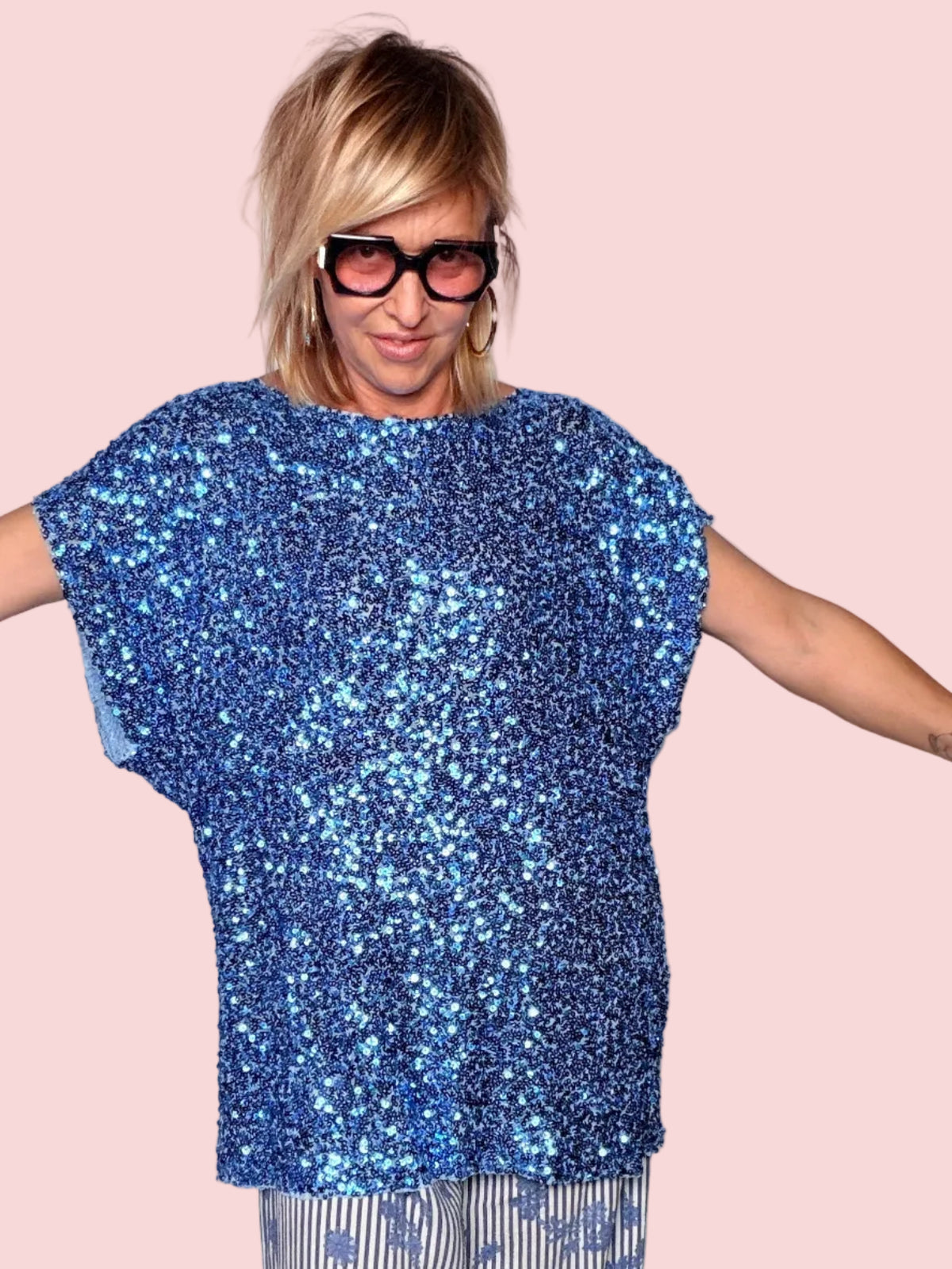 Maglia Oversize a Paillettes