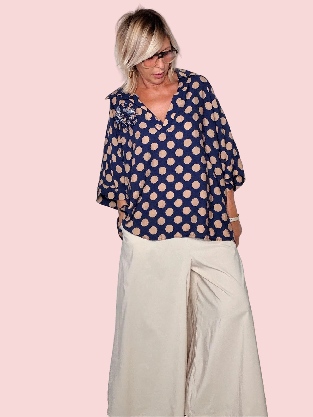 Pantagonna Oversize con Drappeggio