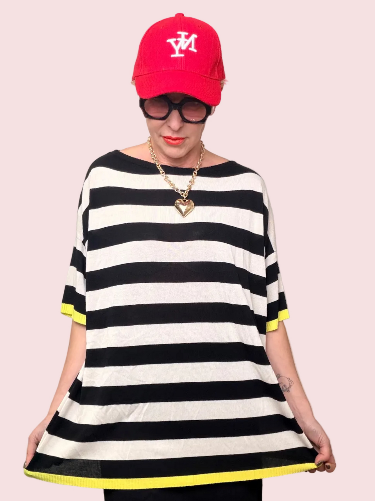 T-Shirt Oversize a Righe