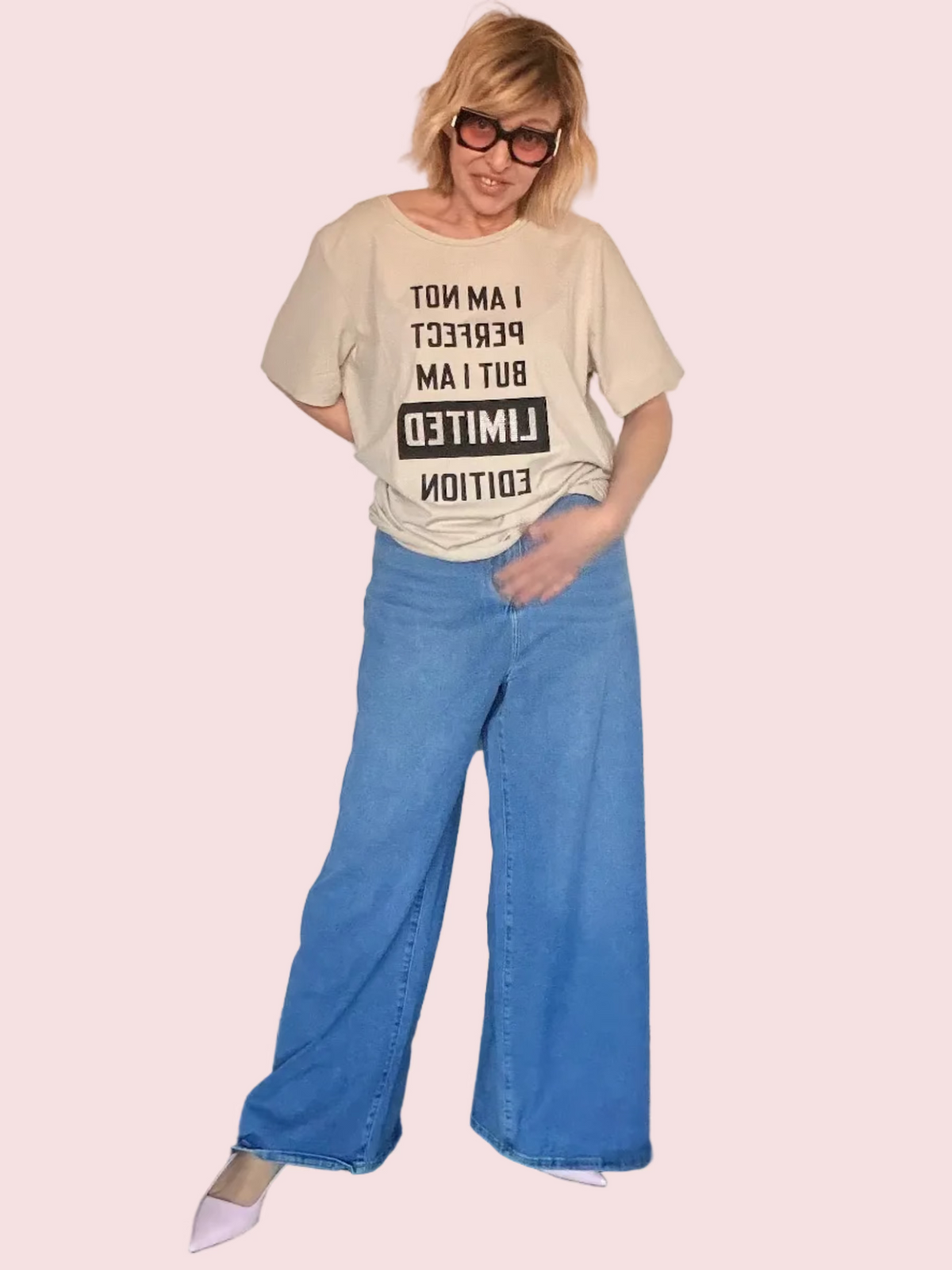 Jeans Wide Leg High Waist