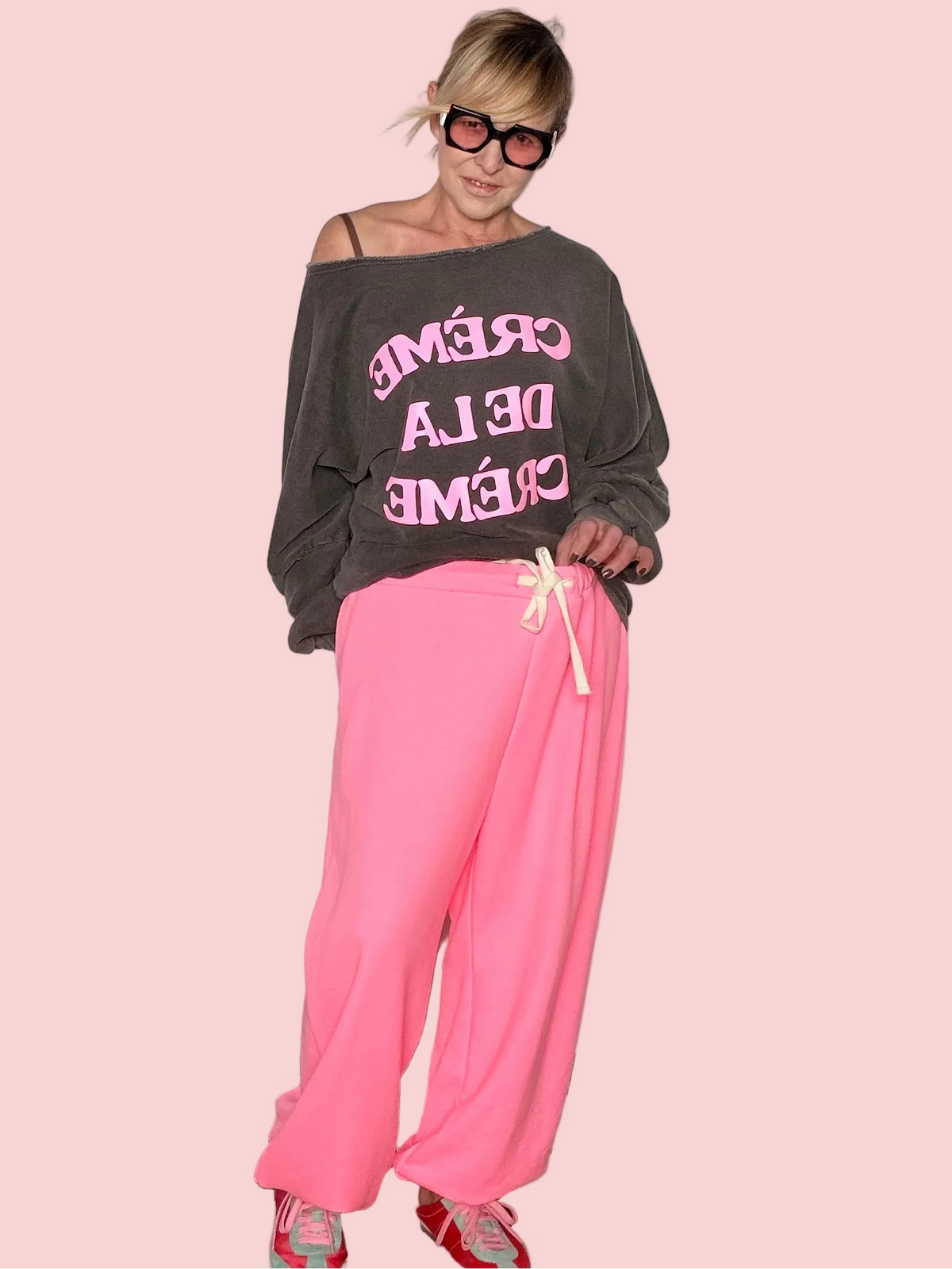 Pantalone Felpa Wide Leg