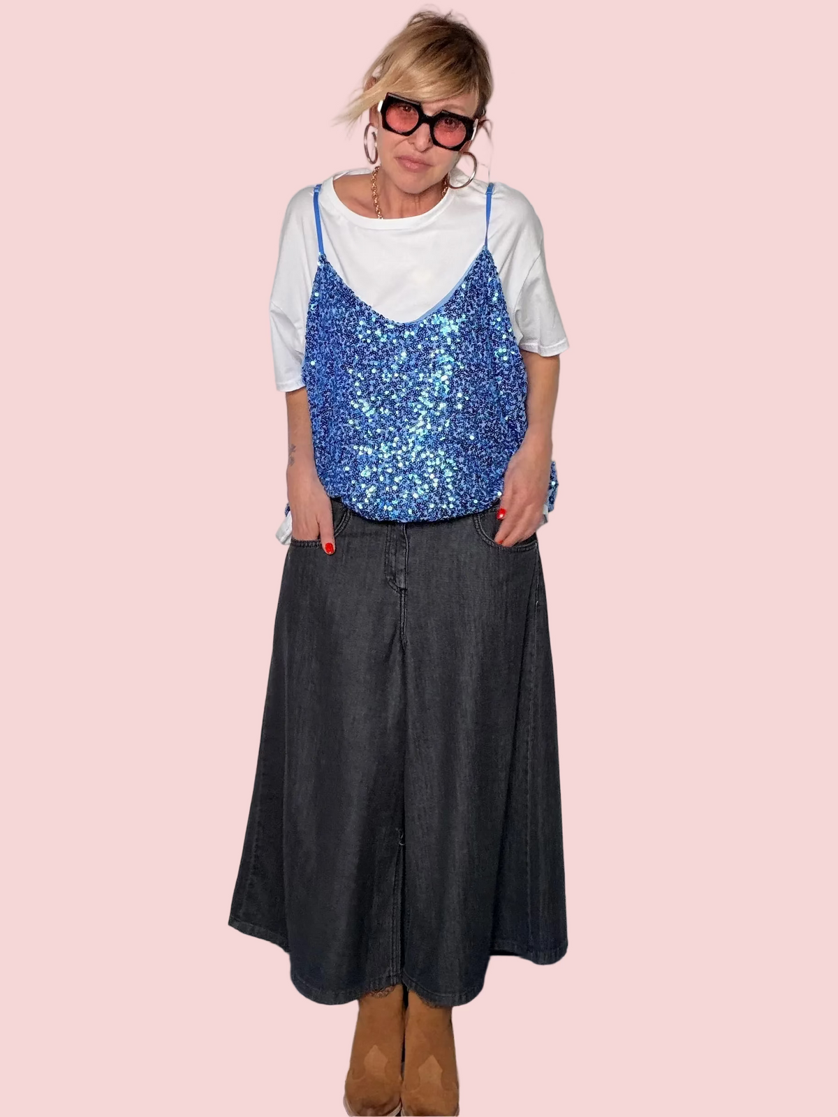 Gonna Pantalone Jeans