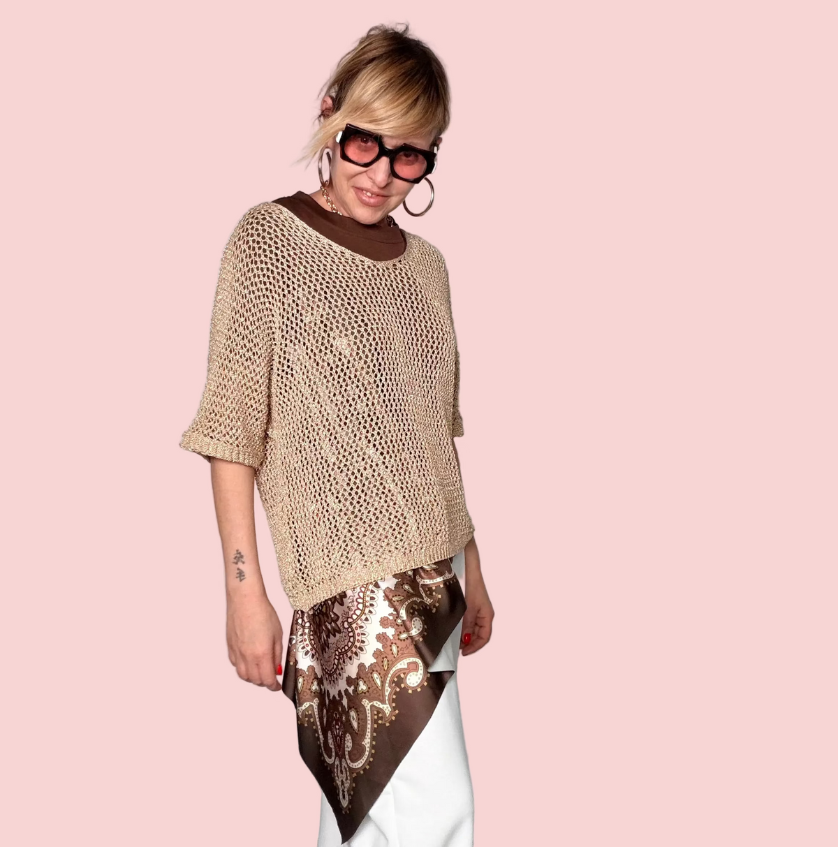 Maglia Traforata Oversize