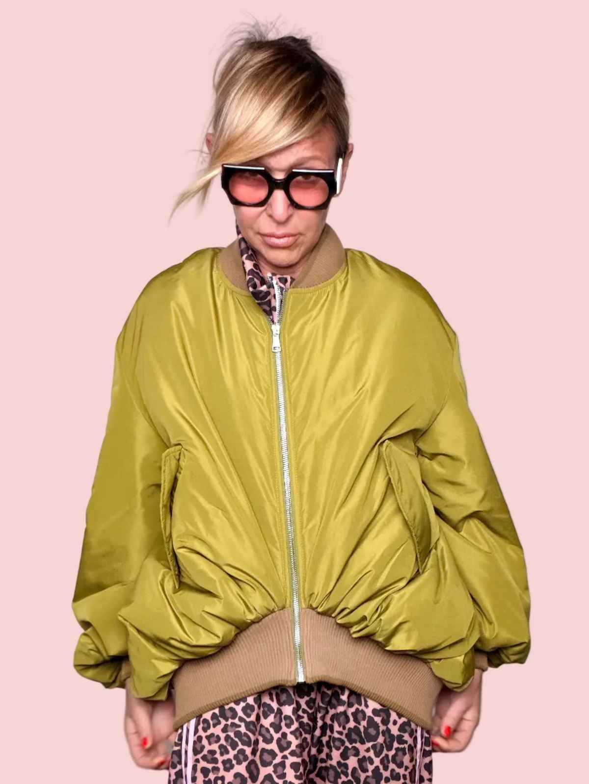 Bomber Oversize Verde Militare