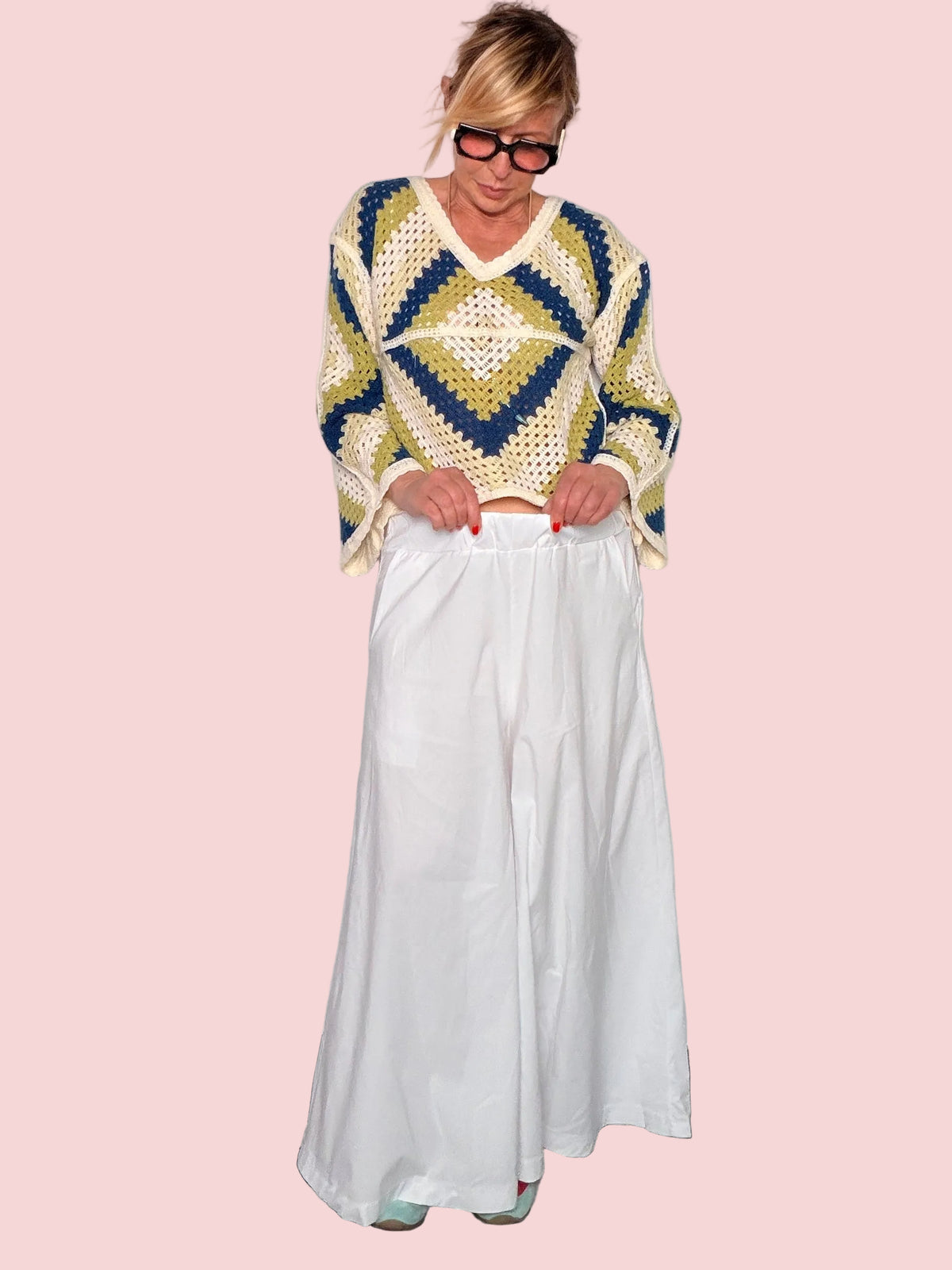 Pantagonna Oversize con Drappeggio