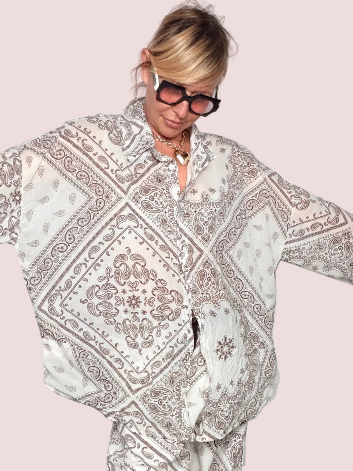 Camicia Bandana Paisley Oversize