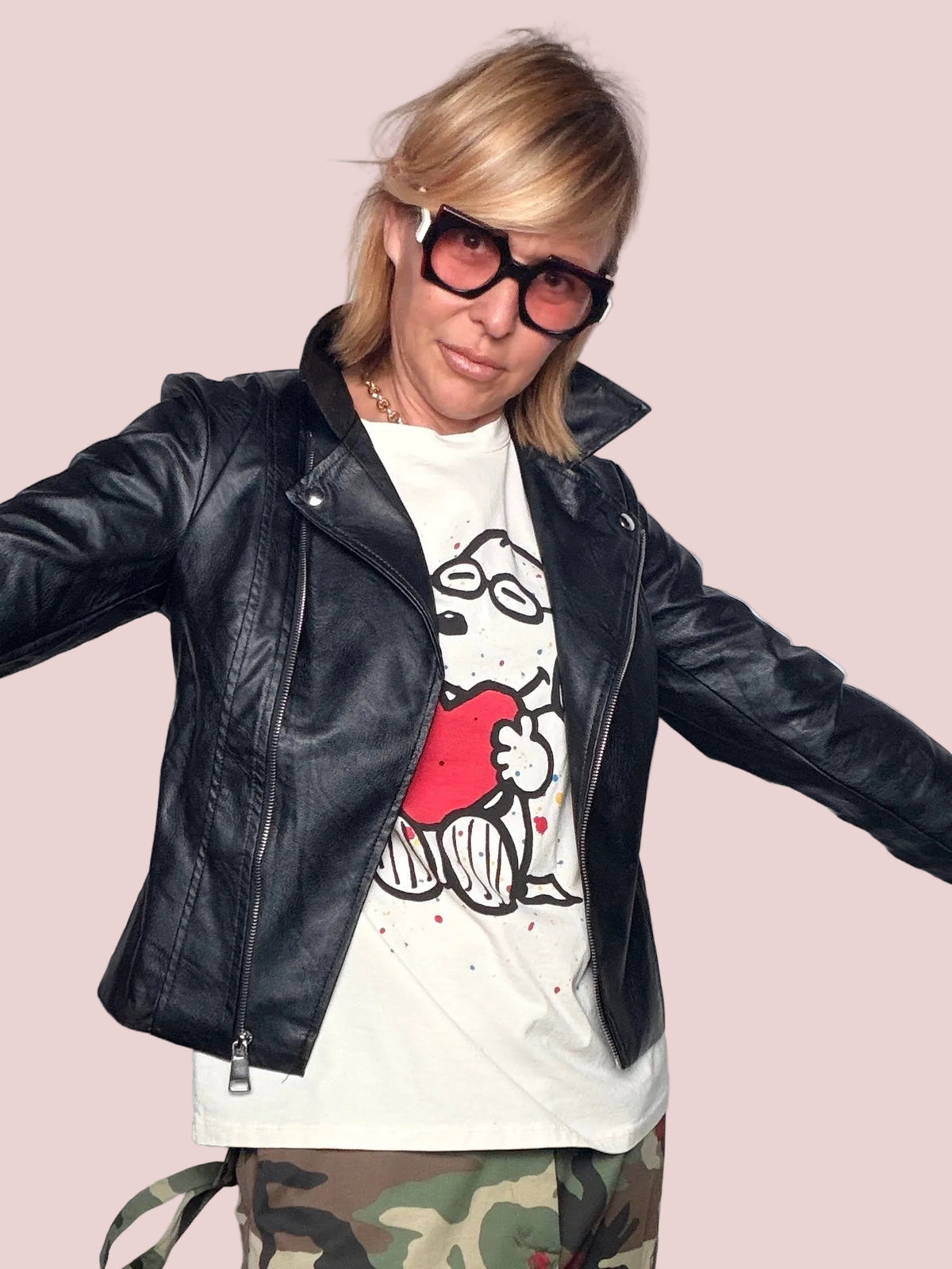 Chiodo Ecopelle Nero – Biker Jacket