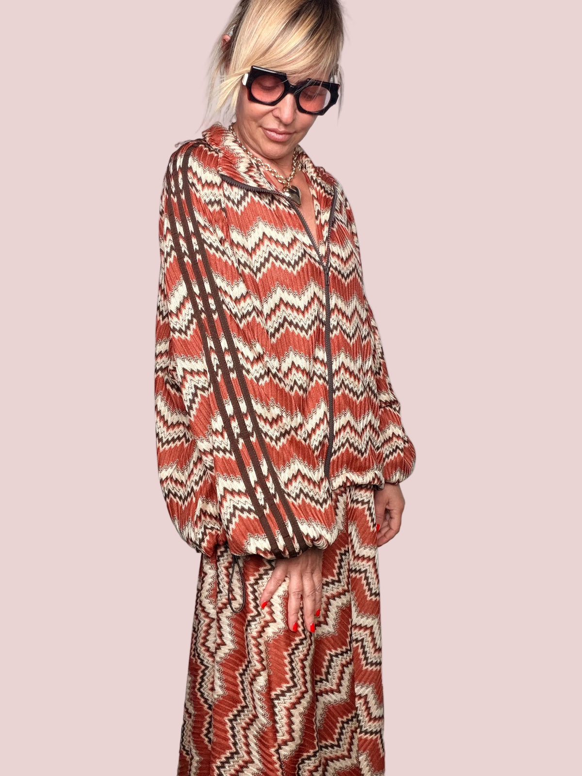 Bomber Chevron Terracotta
