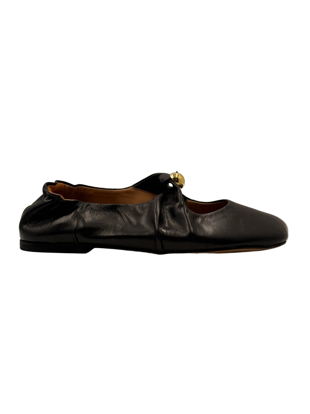 Ballerine in pelle con dettaglio gioiello - Divine Follie
